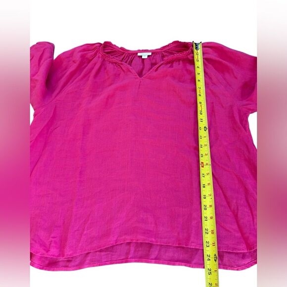 J Jill Love Linen Blouse Top Peasant Boho Relaxed Fit Bundle Of 2 Womens Large - Picture 13 of 15